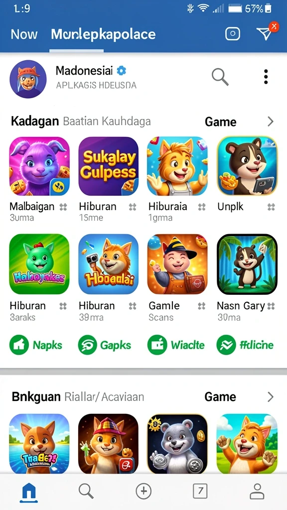 n32 - Tangkapan layar yang menampilkan karakter unik dalam N32.